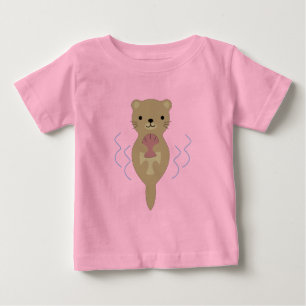 T-shirt Pour Bébé Cute Otter