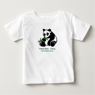 T-shirt Pour Bébé Cute Ours PANDA - Chine - Amoureux des animaux -