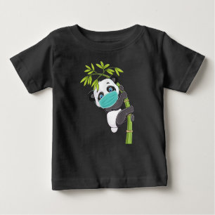 T-shirt Pour Bébé Cute Panda Porter Visage Masque Drôle Panda Cadeau