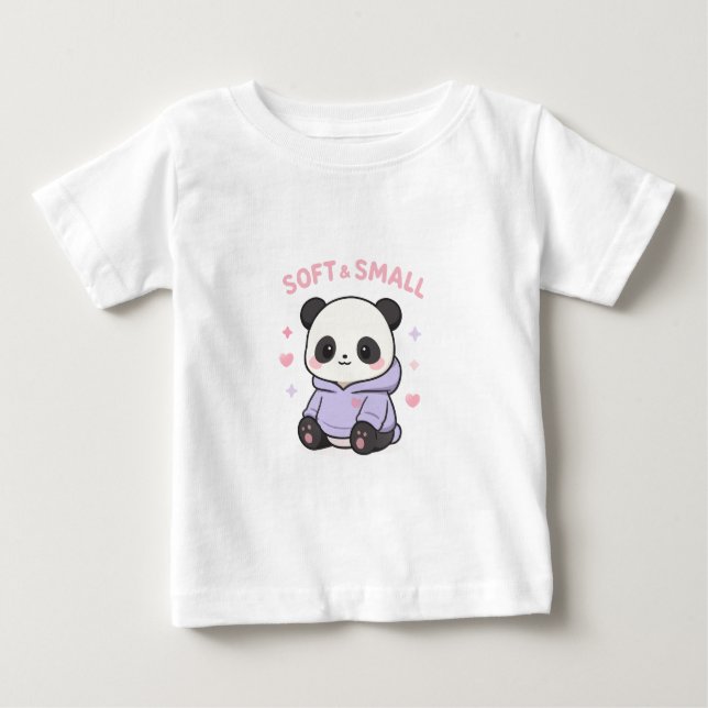T-shirt Pour Bébé Cute panda vêtements bébé (Devant)
