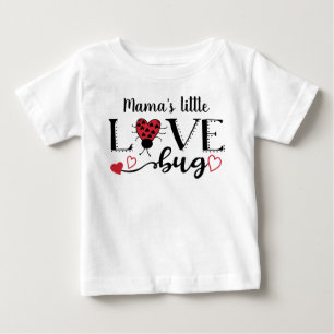 T-shirt Pour Bébé Cute personnalisée Ladybug Red Heart Valentine Ki