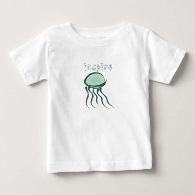 T-shirt Pour Bébé Cute Petite méduse (Devant)