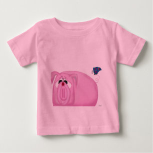 T-shirt Pour Bébé Cute Piglet Chumley Et De Beaux Amis