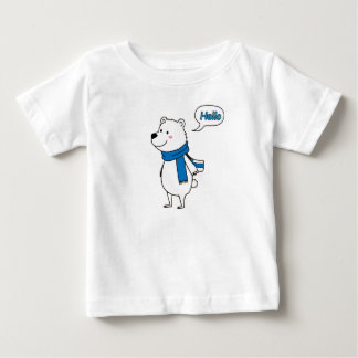 T-shirt Pour Bébé Cute Polar Bear Baby Shower avec amour - doux