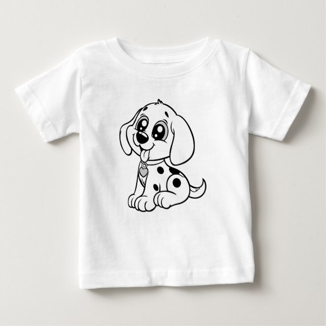 T-shirt Pour Bébé Cute Puppy Kids | cute dog funny pet (Devant)