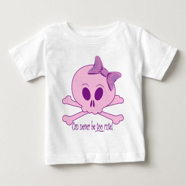 T-shirt Pour Bébé Cute Skull (Devant)