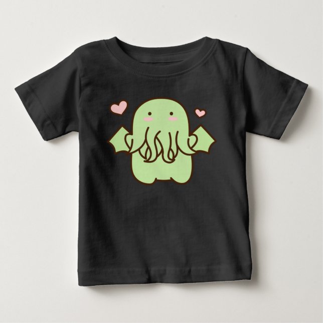 T-shirt Pour Bébé Cute Spawn de Cthulhu Lovecraft Halloween (Devant)