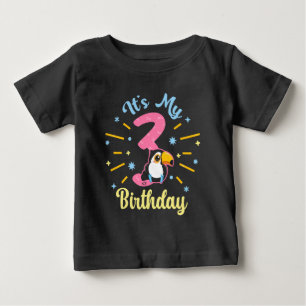 T-shirt Pour Bébé Cute Toucan 3e anniversaire 3 ans fille de naissan