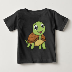 T-shirt Pour Bébé Cute Turtle Grande conception pour les Amoureux de