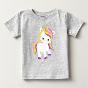 T-shirt Pour Bébé Cute Unicorn, Kawaii Unicorn, Little Unicorn
