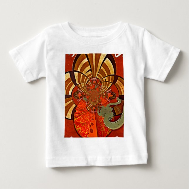 T-shirt Pour Bébé Cute unique Giraffe Animal Hakuna Matata Design (Devant)