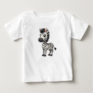 T-shirt Pour Bébé Cute Zebra
