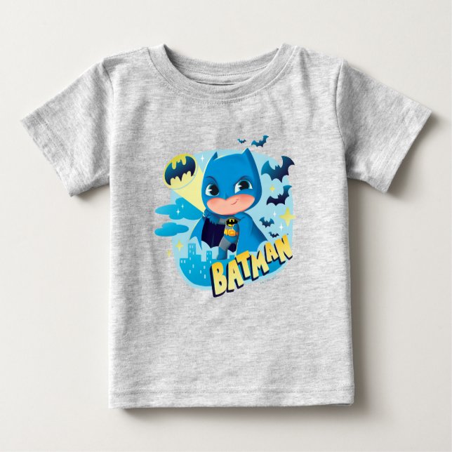 T-shirt Pour Bébé Cuter than mignon Batman (Devant)