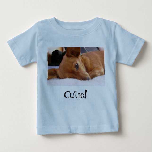 T-shirt Pour Bébé Cutie ! (Devant)