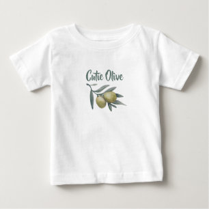 T-shirt Pour Bébé Cutie Olive