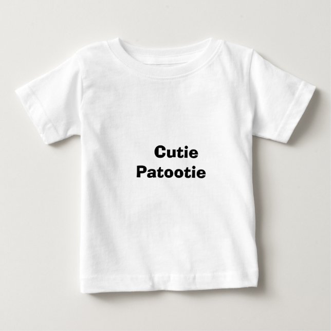 T-shirt Pour Bébé Cutie Patootie (Devant)