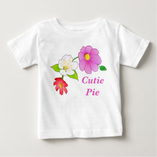 T-shirt Pour Bébé Cutie Pie T Chemises Floral Hawaïen Vêtements pour