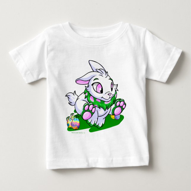 T-shirt Pour Bébé Cybunny vert emballant par des neggs (Devant)