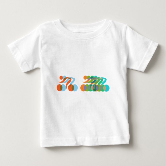 T-shirt Pour Bébé Cyclers, Cyclers, Freins (Devant)