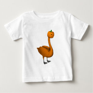 T-shirt Pour Bébé Cygne d'Halloween orange doux