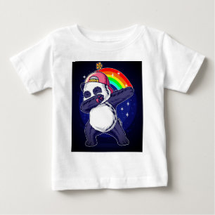 T-shirt Pour Bébé Dabbing Panda Rainbow Vibes" T-shirt bébé & enfant