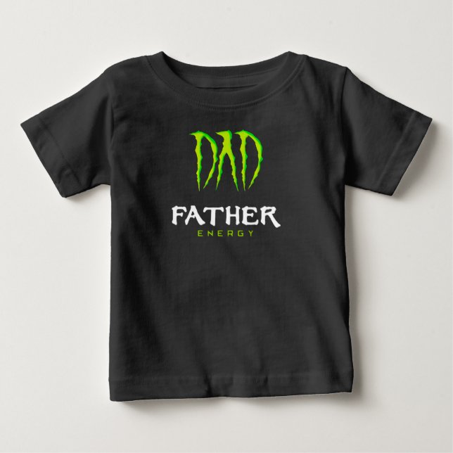 T-shirt Pour Bébé Dad Father Energy Monster Happy Father’S Day Tshir (Devant)