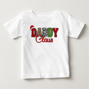 T-shirt Pour Bébé Daddy Claus Plaid Motif-60095