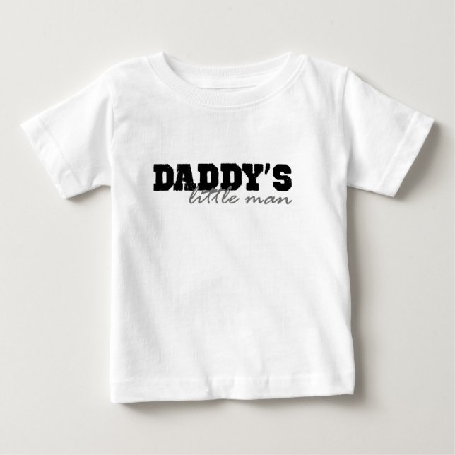 T-shirt Pour Bébé Daddy Little man (Devant)