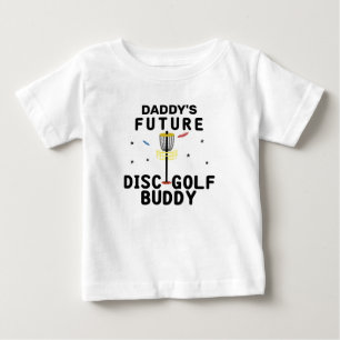 T-shirt Pour Bébé Daddy's Future Disk Golf Buddy   Golfeur de disque