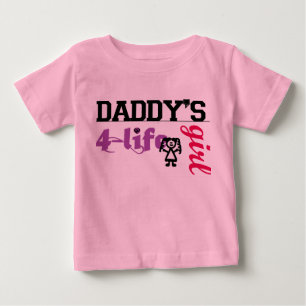 T-shirt Pour Bébé Daddys Girl for life