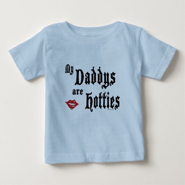 T-shirt Pour Bébé Daddys Hotties (Devant)