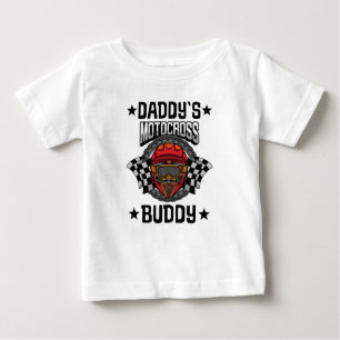 T-shirt Pour Bébé Daddys Motocross Buddy