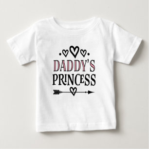 T-shirt Pour Bébé Daddys Princess Baby Girl Don