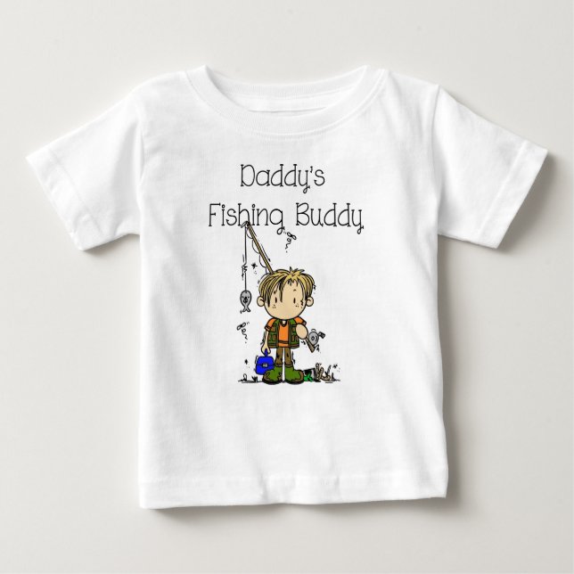 T-shirt Pour Bébé DADFISHINGBUDDY.png (Devant)