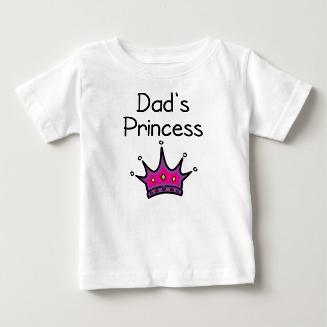 T-shirt Pour Bébé Dad's Princess (Devant)