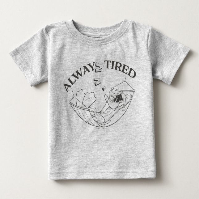 T-shirt Pour Bébé DAFFY DUCK™ Always Tired (Devant)
