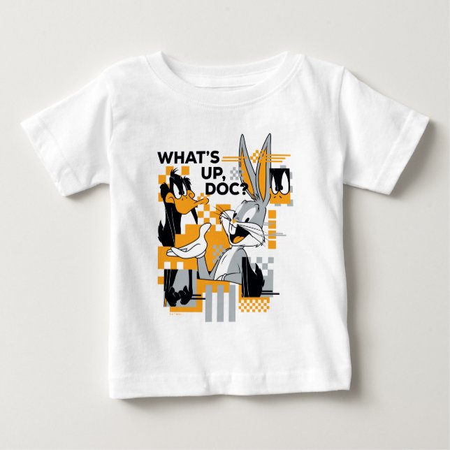 T-shirt Pour Bébé DAFFY DUCK™ & BUGS BUNNY™ Glitch (Devant)