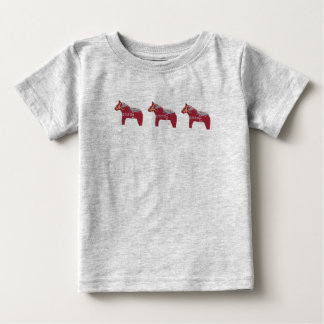 T-shirt Pour Bébé Dala Horse rampe de bébé bio