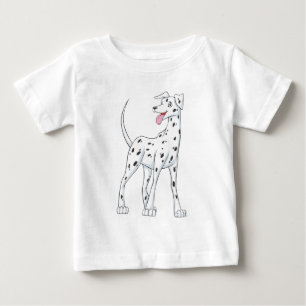 T-shirt Pour Bébé Dalmate heureux
