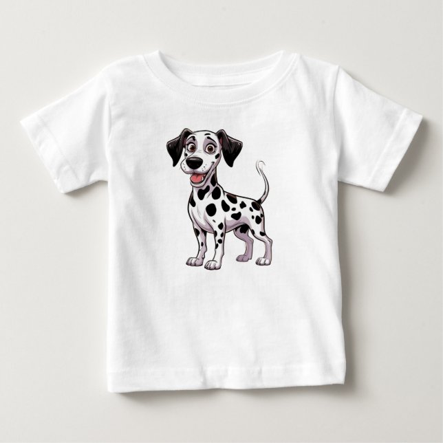 T-shirt Pour Bébé Dalmatien joueur (Devant)