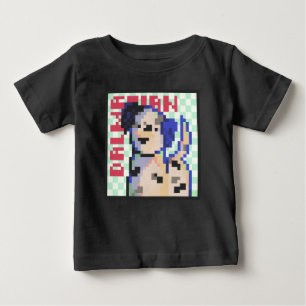T-shirt Pour Bébé Dalmatien, Pixel Art, Pixelart 