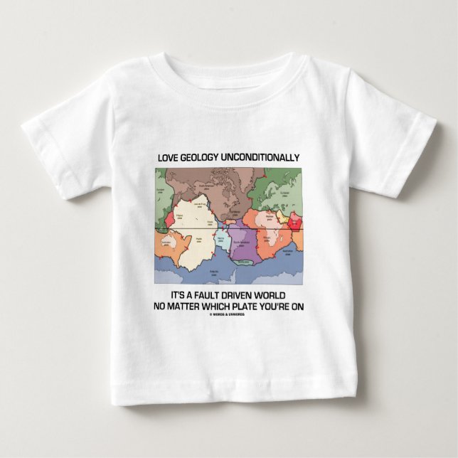T-shirt Pour Bébé D'amour de géologie monde conduit par défaut sans (Devant)