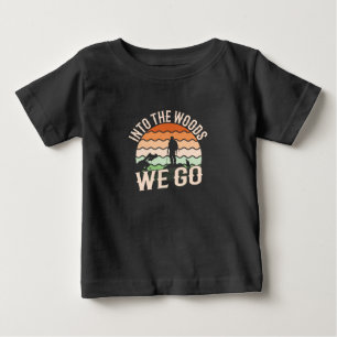 T-shirt Pour Bébé Dans la forêt nous allons