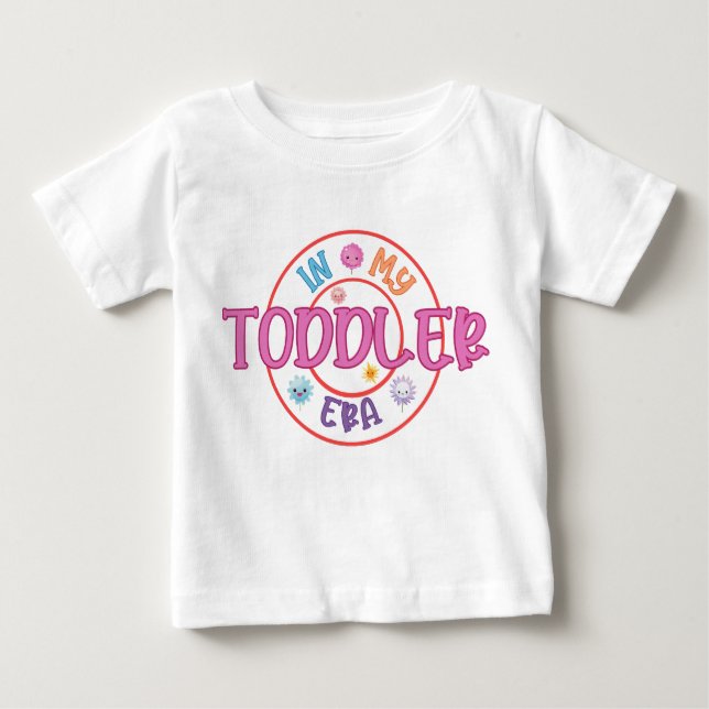 T-shirt Pour Bébé Dans Mon Era Toddler Mignonne Chemise (Devant)