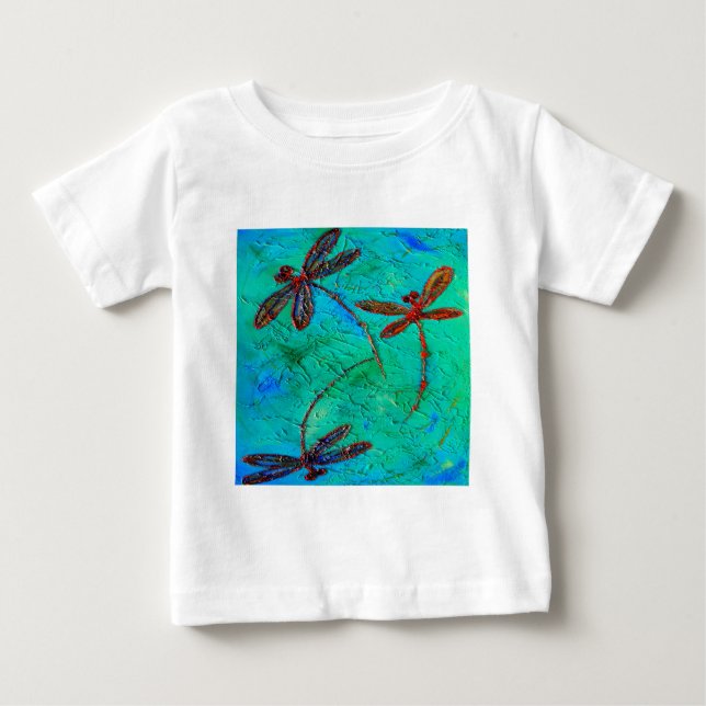 T-shirt Pour Bébé Danse de libellule (Devant)