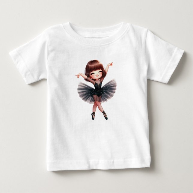 T-shirt Pour Bébé Danseuse de ballet (Devant)
