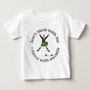 T-shirt Pour Bébé Danseuse des Highlands Ne Me Cherchez Pas