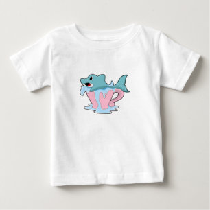T-shirt Pour Bébé Dauphin avec Coupe d'eau.PNG