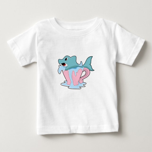 T-shirt Pour Bébé Dauphin avec Coupe d'eau.PNG (Devant)