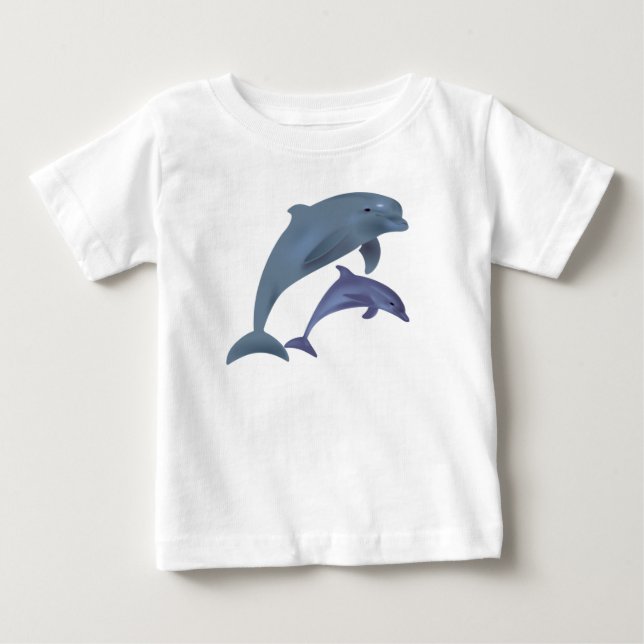 T-shirt Pour Bébé Dauphins (Devant)